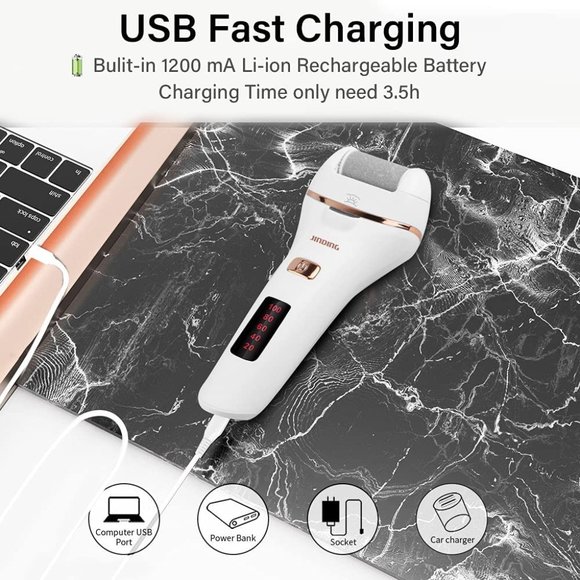 Jinding Rechargeable Electric Callus Remover with Accessories - Picture 4 of 13